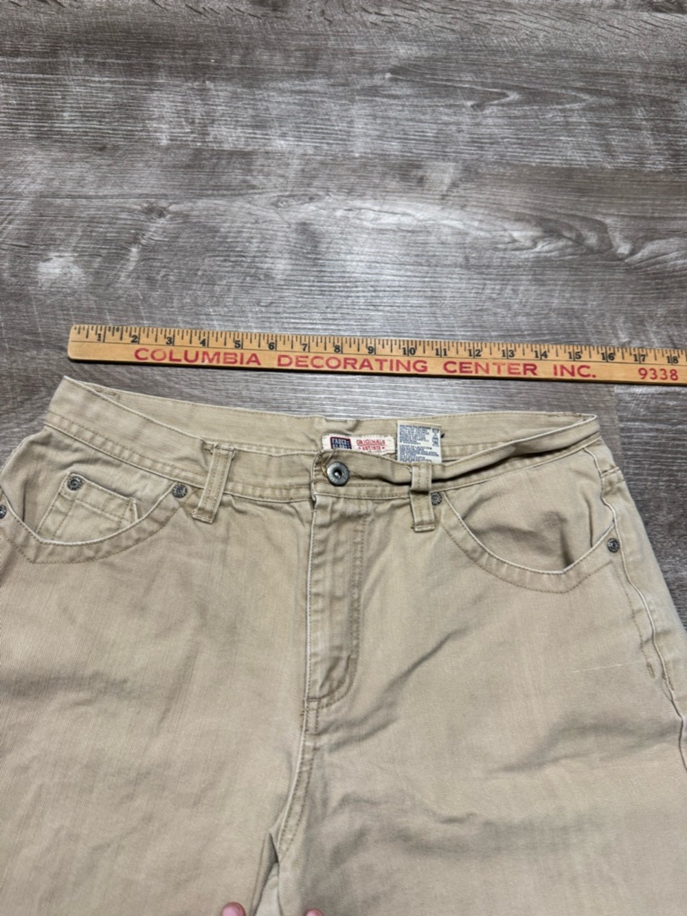 Faded Glory Vintage 100% Cotton High Waist Shorts Size 10 - Picture 3 of 6